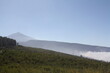 View of the Pico del Teide in the Teno Mountains on Tenerife on a hazy day - Dunst und Nebel im Tenogebirge mit Blick auf den Pico del Teide, den Vulkan Teide auf der Kanareninsel Teneriffa
