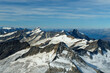 Aussicht auf die umliegenden Berge vom Großvenediger aus, Österreich