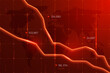 © barmaleeva - Business failure, company bankruptcy, stock market crash and loss trading graph. The concept of economic recession and crisis. Fall of world trade. Negative investment indicator down turn infographics