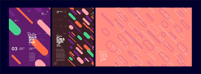 Wall Mural - abstract geometric background. simple shapes with trendy pattern. vector illustration. trendy backgr