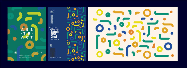 Wall Mural - abstract geometric background. simple shapes with trendy pattern. vector illustration. trendy backgr