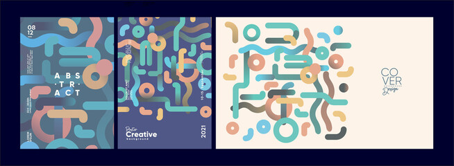 Wall Mural - abstract geometric background. simple shapes with trendy pattern. vector illustration. trendy backgr