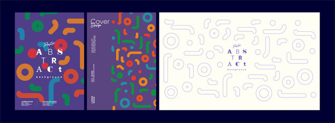 Wall Mural - abstract geometric background. simple shapes with trendy pattern. vector illustration. trendy backgr