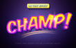 © afpriom - Champ 3d editable text effect style