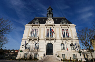 Wall Mural - The town Hall of Corbeil-Essonnes . It is commune in the southern suburbs of Paris, France.