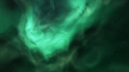 nebula gas cloud in deep outer space, science fiction illustrarion, colorful space background with stars 3d render