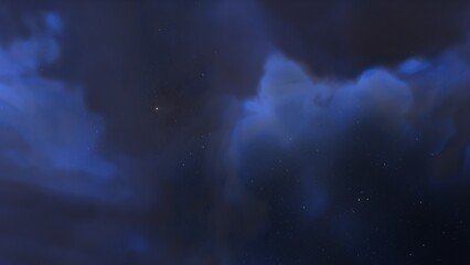 space background with stardust and shining stars. realistic cosmos and color nebula. colorful galaxy