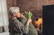 © PoppyPix - beautiful hug between relatives with a generation gap celebrating Mother's Day women's day. High quality photo
