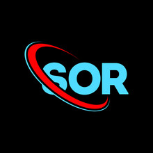 SOR Logo. SOR Letter. SOR Letter Logo Design. Initials SOR Logo Linked With Circle And Uppercase Monogram Logo. SOR Typography For Technology, Business And Real Estate Brand.