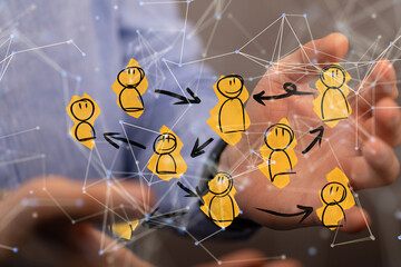 people network structure hr - human resources management and recruitment