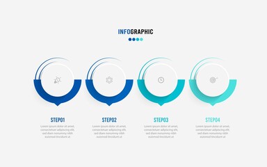 Wall Mural - Business data visualization. Process chart. Abstract elements of graph, diagram with steps, options, parts or processes. Vector business template for presentation. Creative concept for infographic