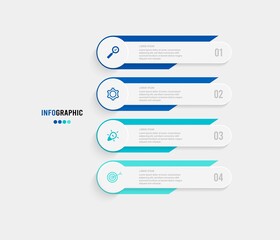 Wall Mural - Business data visualization. Process chart. Abstract elements of graph, diagram with steps, options, parts or processes. Vector business template for presentation. Creative concept for infographic