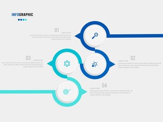 Wall Mural - Business data visualization. Process chart. Abstract elements of graph, diagram with steps, options, parts or processes. Vector business template for presentation. Creative concept for infographic
