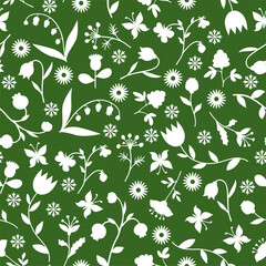 Wall Mural - Floral seamless pattern