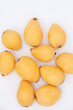 © kody_king - Ripe loquat on a white background