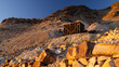 An Old Abandoned Mine in the Nevada Desert near Las Vegas at Sunset.