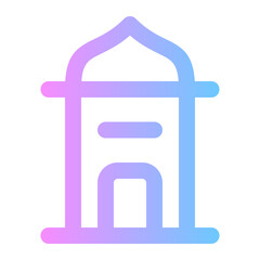 mosque gradient icon