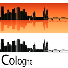 Skyline In Ai Format Of The City Of  Cologne