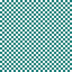 Wall Mural - Seamless pattern with white and green little squares.