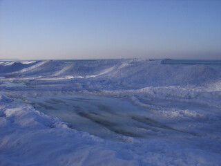 Wall Mural - Slush on the seashore