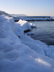 Wall Mural - Slush on the seashore