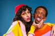 © BONNINSTUDIO/Stocksy - Couple in fancy clothes having fun