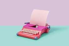 Bright Retro Typewriter