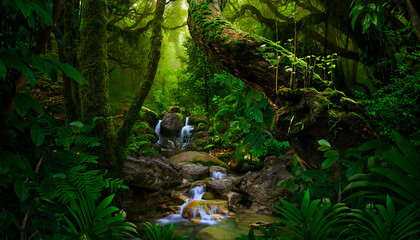 Canvas Print - Tropical jungles  of Southeast Asia