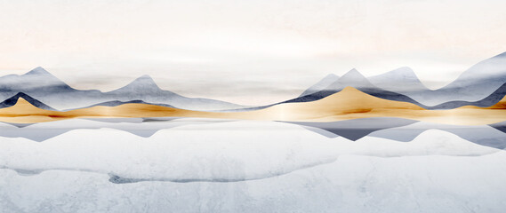 Fotoroleta lód spokojny widok natura