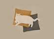 © Valeriya Simantovskaya/Stocksy - White cat illustration
