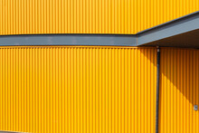 Yellow Wall With A Horizontal Iron Line