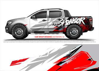 truck graphics. modern camouflage design for vehicle vinyl wrap 