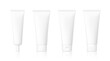 © realstockvector - Set of blank realistic tubes on white background. Can be used for cosmetic, medical, gels, creams, shampoo and pastes.  Vector illustration. EPS10.