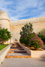 Fortress In Ibiza Old Town.