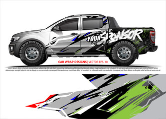 truck graphics. modern camouflage design for vehicle vinyl wrap 
