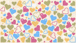 © Ivan Haidutski/Stocksy - hearts pattern background. Love, valentine day concept