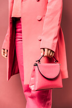 Unrecognizable Fashionable Woman With Handbag