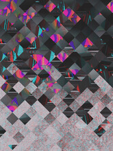 Falling Pixels Glitch Background