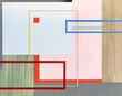 © Clive Watts/Stocksy - An abstract painting; rectangles of transparent paint.