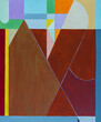© Clive Watts/Stocksy - An abstract painting; linear and geometric composition.