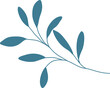 © TWINS DESIGN STUDIO - Botanical branch and leaves illustration.