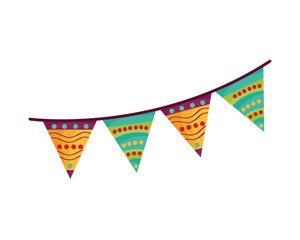 Poster - mexican celebration garlands