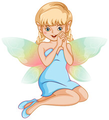 Poster - Beautiful fairy girl cartoon character