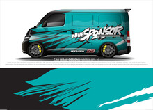 Race Car Wrap Design Vector For Vehicle Vinyl Sticker And Automotive Decal Livery
