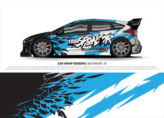 car wrap design. simple lines with abstract background vector concept for vehicle vinyl wrap and automotive decal livery
