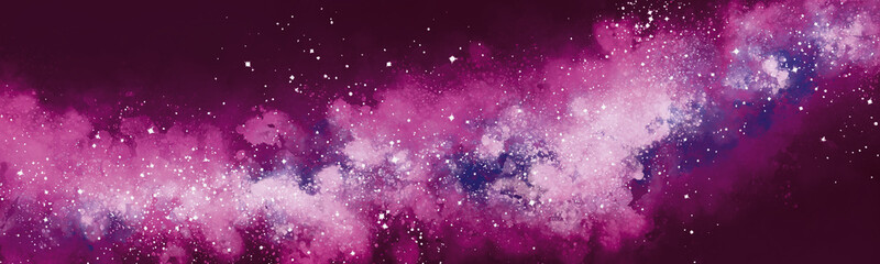 Wall Mural - space background with realistic nebula and lots of shining stars. infinite universe and starry night