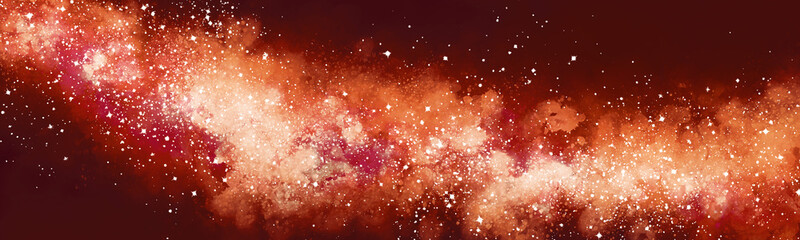 Wall Mural - space background with realistic nebula and lots of shining stars. infinite universe and starry night