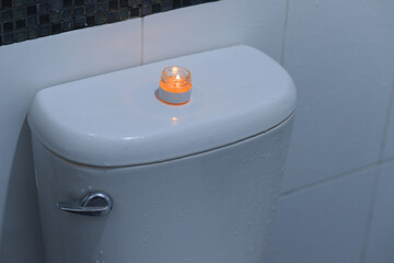 Wall Mural - lighted candles in the bathroom