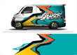 © talentelfino - Car wrap decal design vector. abstract Graphic background kit designs for vehicle, race car, rally, livery, sport car