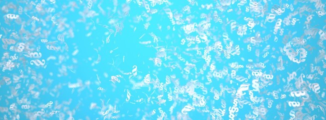 Wall Mural - White Paragraphs Confetti